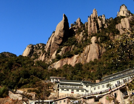 Mountaintop landscape scenery viewのeditorial素材