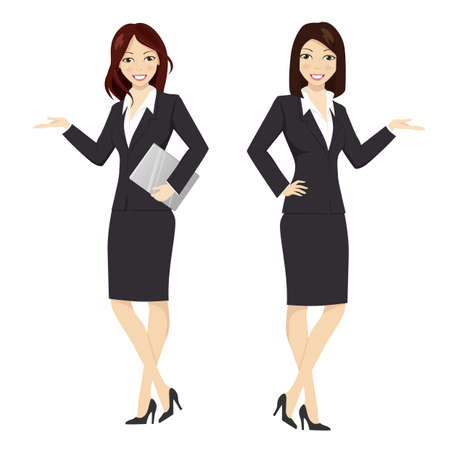 Two business women working professionalsのイラスト素材