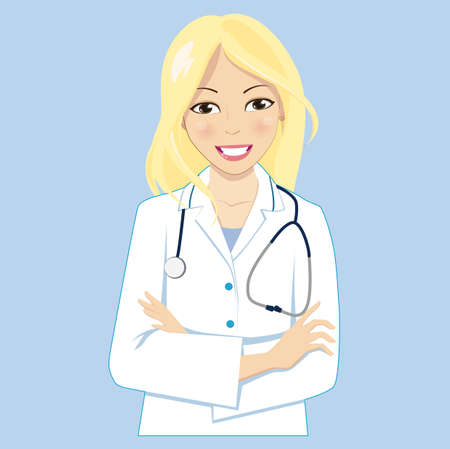 A confident doctorのイラスト素材