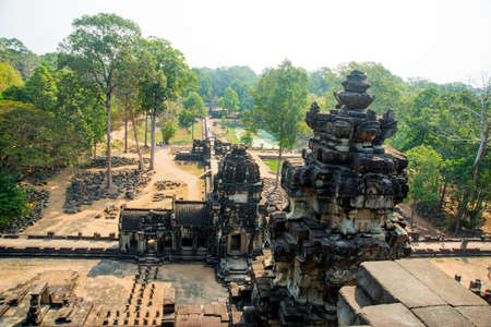 Ancient temples in Cambodia, located in Siem reap.の写真素材
