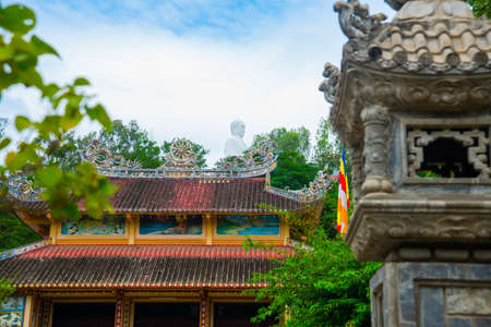 Beautiful religious decor with the building.Asia. Vietnamの写真素材