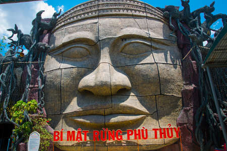 Huge Golden statues of animals in the Park in Vietnam.Asia.の写真素材