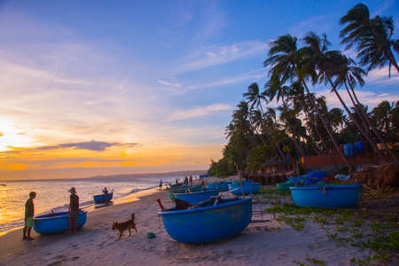 Beautiful sea with rocks and blue skyの写真素材