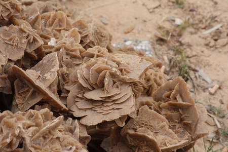 Unusual texture of natural stone brown color with detailsの写真素材