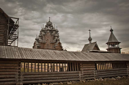 The Orthodox religious building made without nailsの写真素材