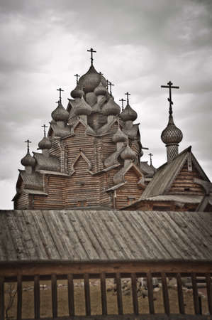 The Orthodox religious building made without nailsの写真素材