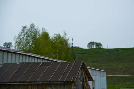 Religious buildings, Orthodox churches in Ostashkovの写真素材