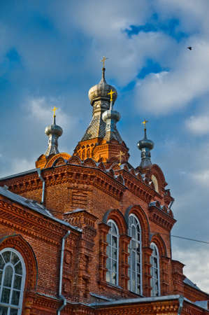 Religious buildings, Orthodox churches in Ostashkovの写真素材