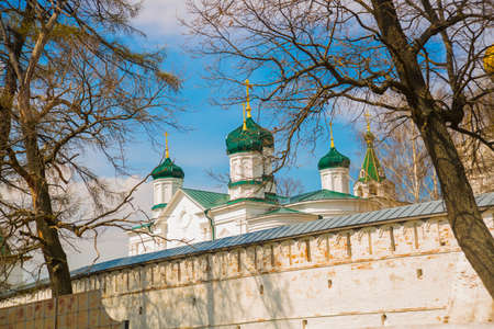 Beautiful old Orthodox religious buildings.Spring, Sunny.の写真素材