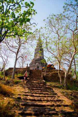An ancient city in Cambodia. The ancient capital of Udongの写真素材