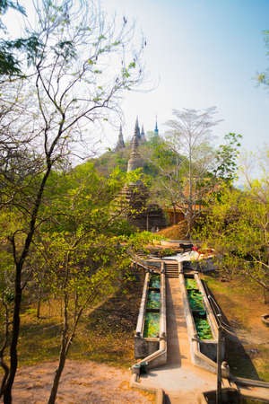 An ancient city in Cambodia. The ancient capital of Udongの写真素材