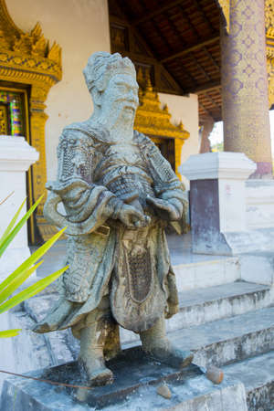 Beautiful ancient temple in Laos in the oldest city in Northern Laos.の写真素材