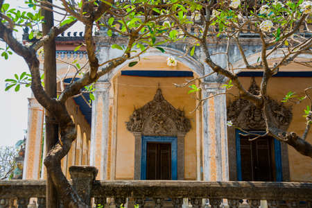A beautiful old temple in the city Siemreap,Cambodia.の写真素材