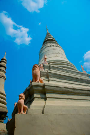 Watt Phnom Temple Cambodia.Phnom Penh.の写真素材
