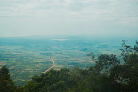Near mountain Ta Ku in Vietnam.Aerial view.Mui Ne, Phan Thiet, Vietnam.の写真素材