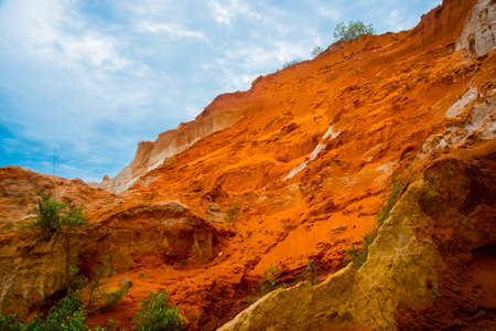 Fairy Stream (Suoi Tien), Mui Ne, Vietnam. One of the tourist attractions in Mui Ne.Beautiful mountains and waterの写真素材