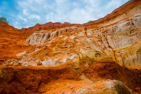 Fairy Stream (Suoi Tien), Mui Ne, Vietnam. One of the tourist attractions in Mui Ne.Beautiful mountains and waterの写真素材
