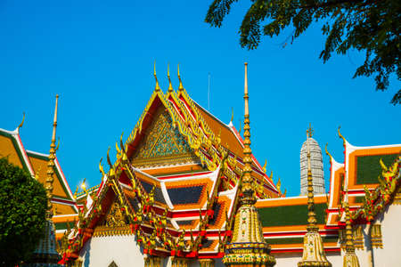 Wat Pho or Wat Phra Chetuphon,the Temple of the Reclining Buddha in Bangkok of Thailand.Wat Pho,...