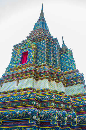 Wat Pho or Wat Phra Chetuphon,the Temple of the Reclining Buddha in Bangkok of Thailand.Wat Pho, Temple of Reclining Buddhaの写真素材