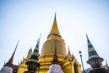 Grand palace Bangkok.Golden stupa.THAILLANDの写真素材