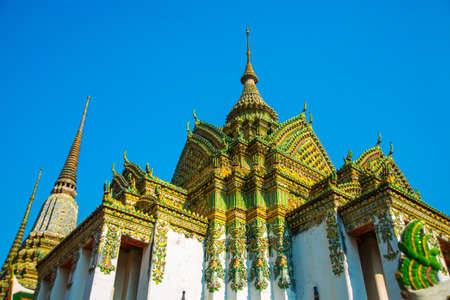 Wat Pho or Wat Phra Chetuphon,the Temple of the Reclining Buddha in Bangkok of Thailand.Wat Pho, Temple of Reclining Buddhaの写真素材