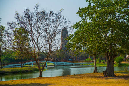 Ancient palaces,ancient building Ayutthaya Thailand.の写真素材