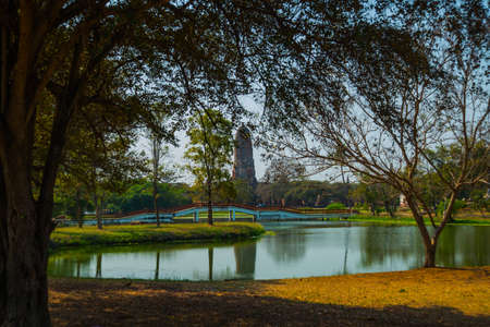 Ancient palaces,ancient building Ayutthaya Thailand.の写真素材