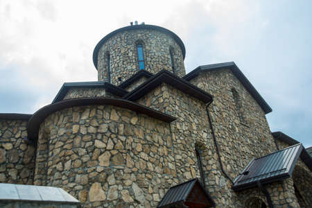 The monastery of stone, an old Church in the mountains. Alan Svyato-Uspensky monastery, which is...