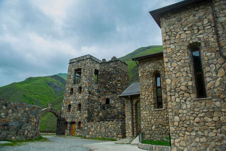 The monastery of stone, an old Church in the mountains. Alan Svyato-Uspensky monastery, which is...