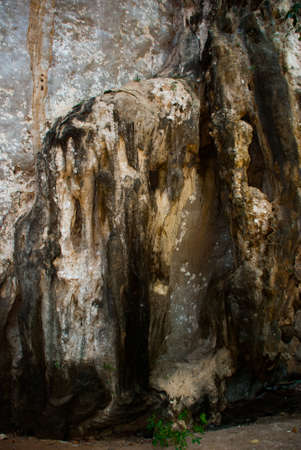 Beautiful landscape. A huge cave on the Railay Peninsula. Krabi, Thailand.の写真素材
