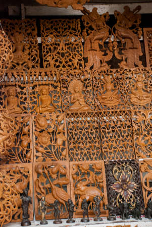 Day market. Beautiful Souvenirs for tourists. Myanmar. Burma.の写真素材