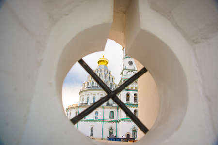 Novospassky monastery is one of the fortified monasteries surrounding Moscow from South-East. New monastery of the Saviour. Russia. Istra.の写真素材