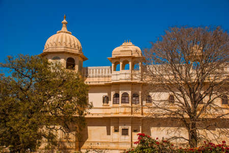 Chittorgarh Fort, Rajasthan, India. Chittorgarh Fort, the largest fort in India. Hindu Temple in the fort.の写真素材