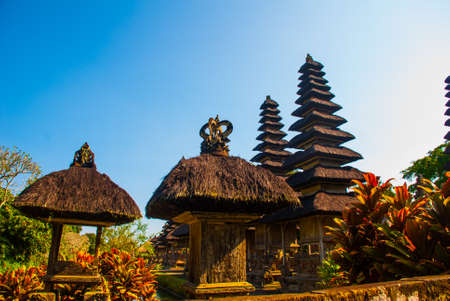 Traditional and revered Temple of Taman Ayun in Bali. Indonesia.の写真素材