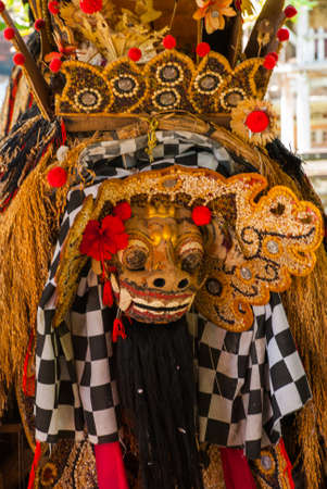 Demon. Traditional and revered Temple of Taman Ayun in Bali. Indonesia.の写真素材