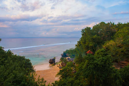 Pabang Pabang beach, where they filmed the movie Eat, pray, love Julia Roberts. Bali, Indonesiaの写真素材