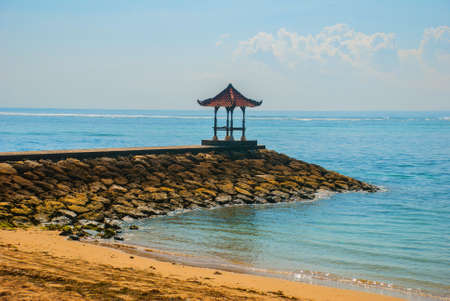 Benoa sand beach view,Bali,Indonesiaの写真素材