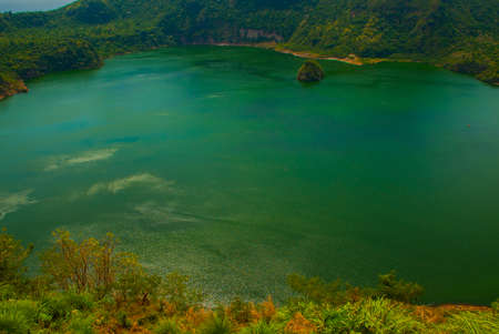 Taal Volcano in Tagaytay, Vulcan Point. Philippines. Luzon Islandの写真素材