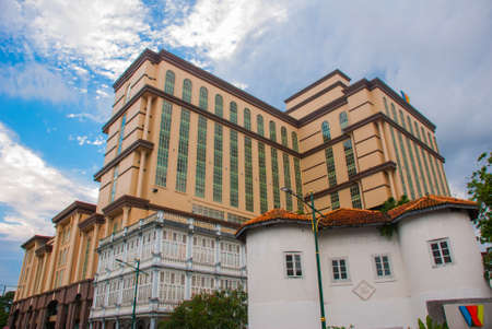 Textile Museum and an Ancient and historic building, 1886. Kuching. Sarawak. Borneo. Malaysia.の写真素材