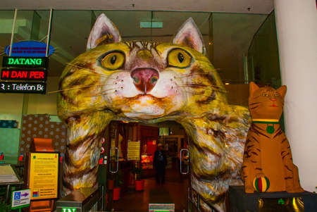 The Museum of cats in Kuching, Borneo, Sarawak Malaysiaの写真素材