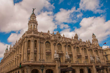 The Great Theater of Havana on a beautiful sunny day, capital of Cuba