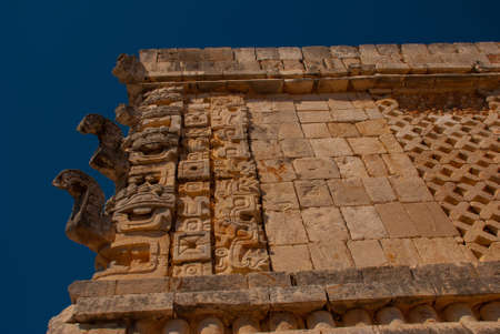 Ruins of Uxmal, an ancient Maya city of the classical period. One of the most important archaeological sites of Maya culture.の写真素材