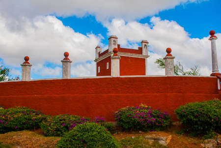 Top of the Loma de la Cruz hill in Holguin, Cuba. Sightseeing in the city Holguin.