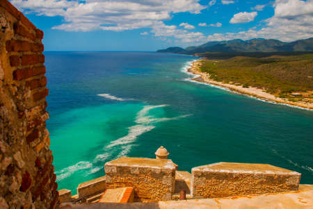 Bay of Santiago de Cuba as seen from the Castillo del Morro. Santiago de Cuba, Cuba. Beautiful...
