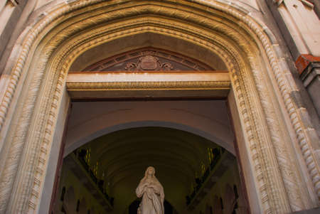SANTA CLARA, CUBA: Cathedral of Santa Clara de Asis.の写真素材