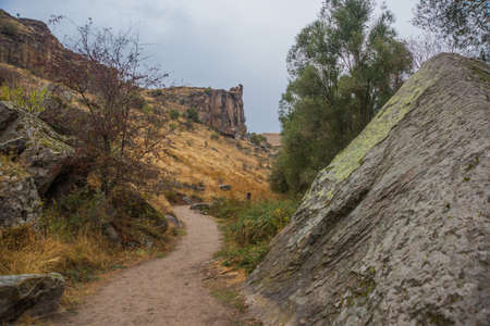 Ihlara Valley in Cappadocia.の写真素材