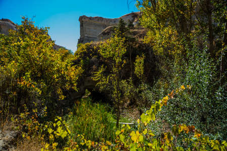 Zemi valley, Goreme region, Cappadocia, Anatolia, Turkey: Beautiful landscape and view of the rock...