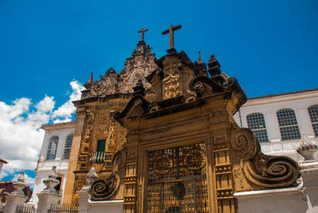 Salvador, Bahia, Brazil: Church of the order Terceira de s o Francisco in the city center Sao Salvador da Bahia de Todos os Santosの写真素材