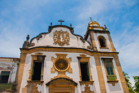 Monastery of St. benedict in Olinda, Pernambuco, Brazil South Americaの写真素材