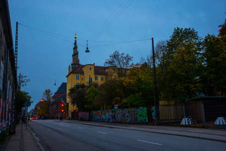 COPENHAGEN, DENMARK: The Church of Our Saviour is a baroque church in Copenhagen. Denmark, Europe....